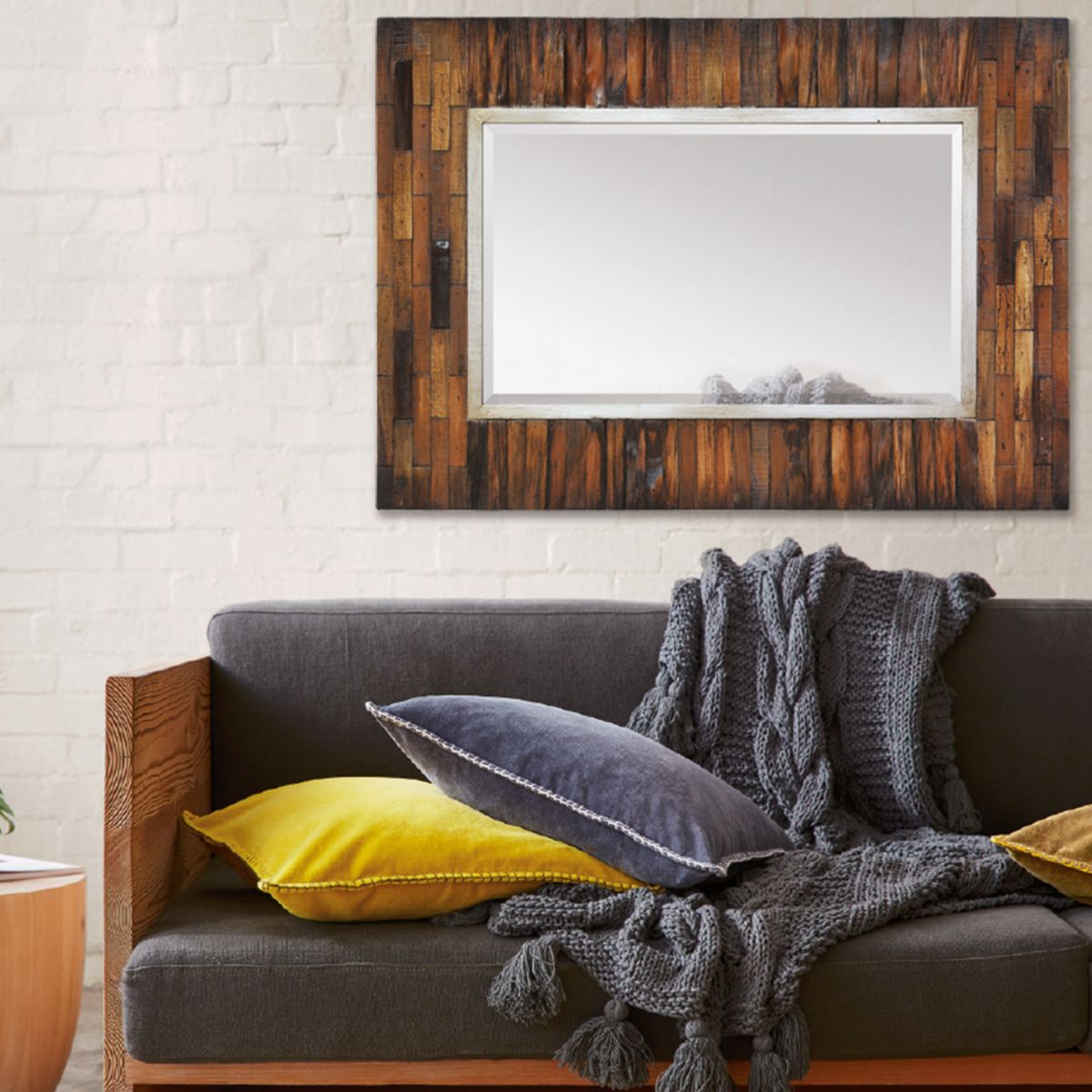 RENWIL MT1436 PRETORIA Wooden Rectangle Mirror Toronto