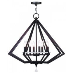 LIVEX LIGHTING 50668-07 Diamond Dinette Chandelier Winnipeg