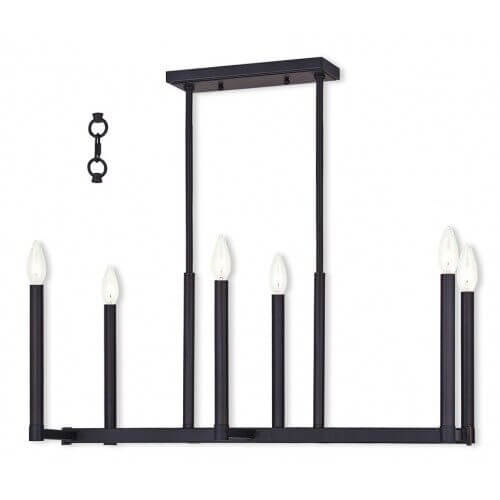 LIVEX LIGHTING 40256-07 Alpine Linear Chandelier Ottawa