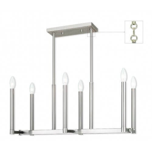 LIVEX LIGHTING 40256-91 Alpine Linear Chandelier Fredericton