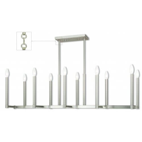 LIVEX LIGHTING 40259-91 Alpine Linear Chandelier Mississauga