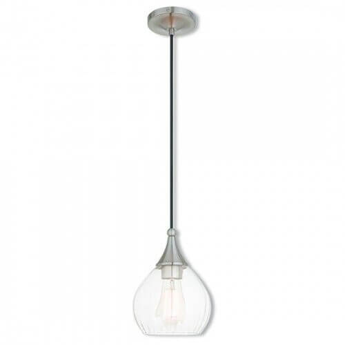 LIVEX LIGHTING 40601-91 Art Glass Mini Pendant Halifax