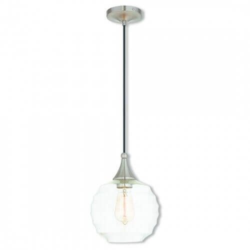 LIVEX LIGHTING 40611-91 Art Glass Mini Pendant Montreal