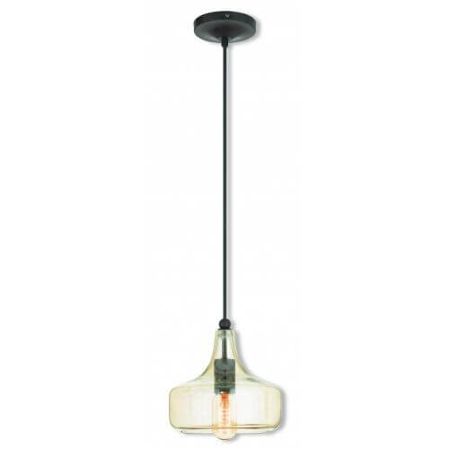 LIVEX LIGHTING 40619-92 Art Glass Mini Pendant Calgary