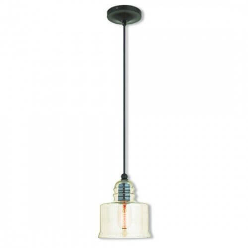 LIVEX LIGHTING 40630-92 Art Glass Mini Pendant Toronto