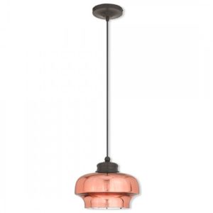 LIVEX LIGHTING 40631-92 Art Glass Mini Pendant Halifax
