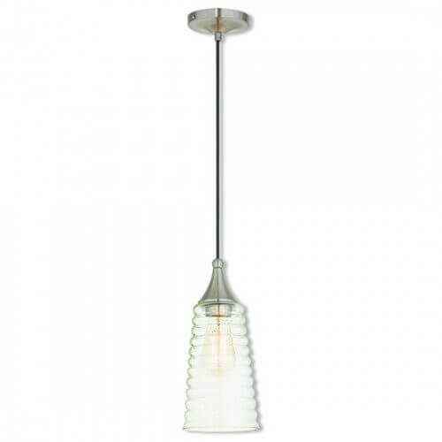 LIVEX LIGHTING 40637-91 Art Glass Mini Pendant Vancouver