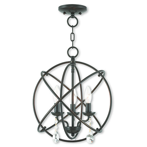 LIVEX LIGHTING 40904-92 Aria Mini Chandelier Ceiling Mount Halifax