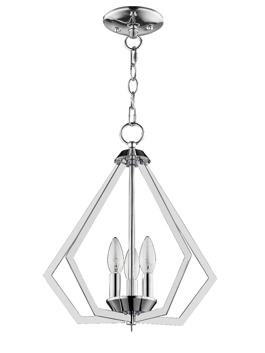 LIVEX LIGHTING 40923-05 Prism Mini Chandelier/Ceiling Mount