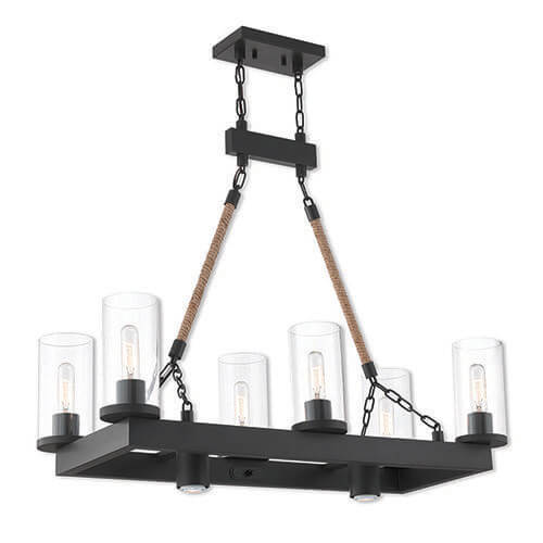 LIVEX LIGHTING 41066-07 Metuchen Linear Chandelier Toronto