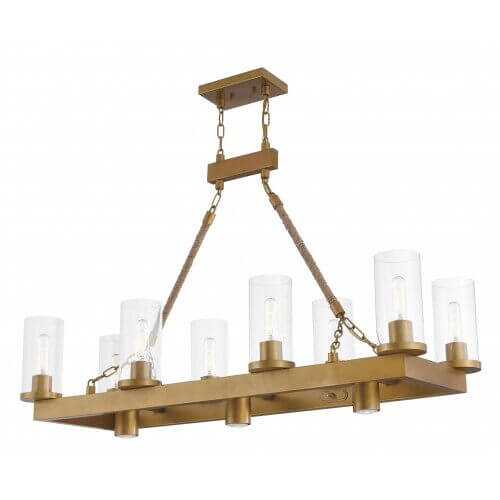LIVEX LIGHTING 41068-26 Metuchen Linear Chandelier Halifax
