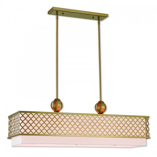 LIVEX LIGHTING 41106-33 Arabesque Linear Chandelier Halifax