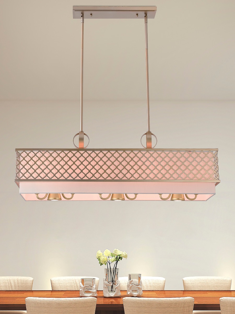 LIVEX LIGHTING 41106-33 Arabesque Linear Chandelier Halifax