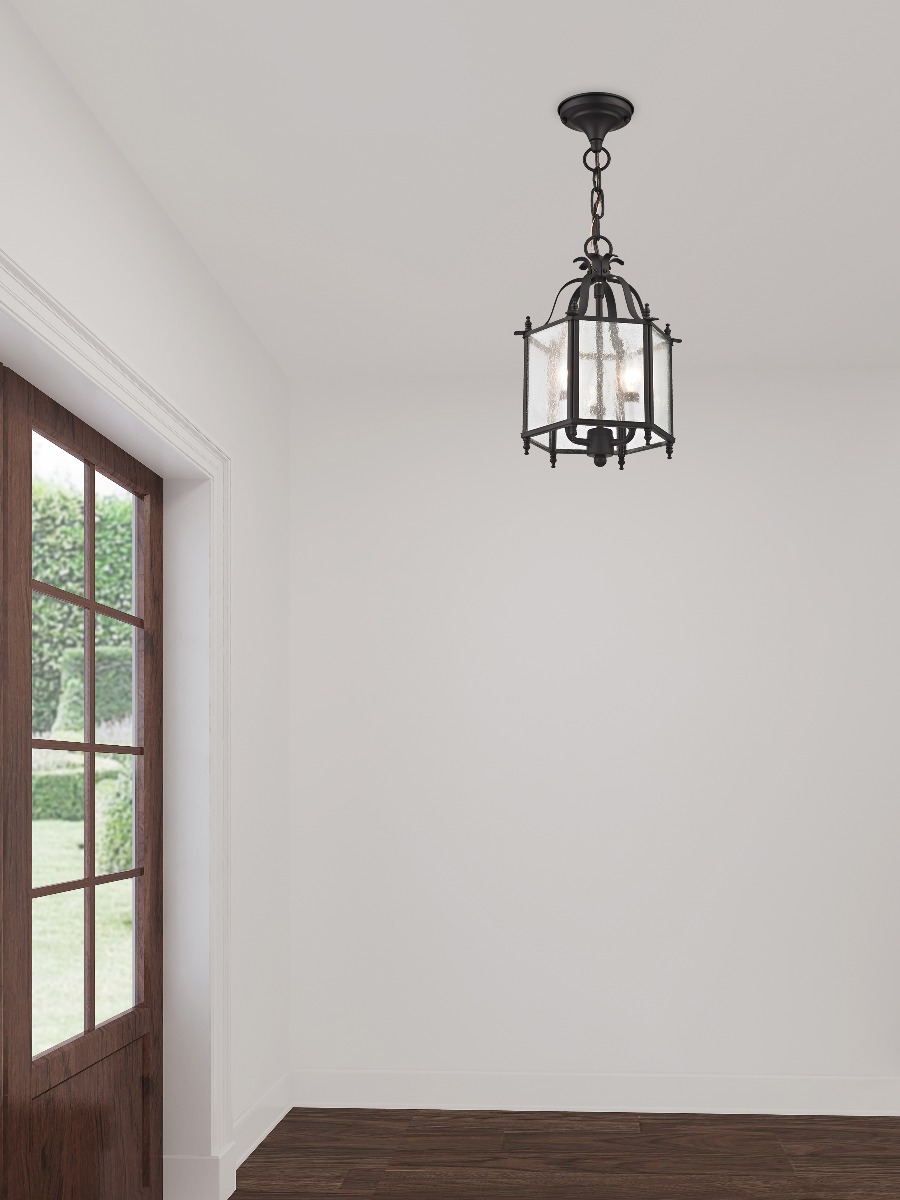LIVEX LIGHTING 4397-07 Livingston Lantern Ceiling Mount Calgary