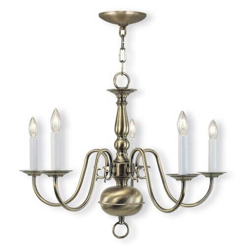 LIVEX LIGHTING 5005-01 Williamsburgh Chandelier Halifax