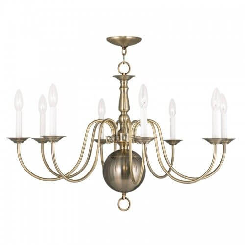 LIVEX LIGHTING 5007-01 Williamsburgh Dinette Chandelier Montreal