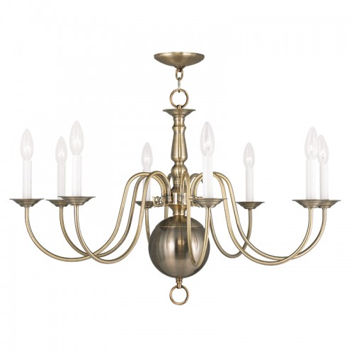 LIVEX LIGHTING 5007-01 Williamsburgh Dinette Chandelier Montreal