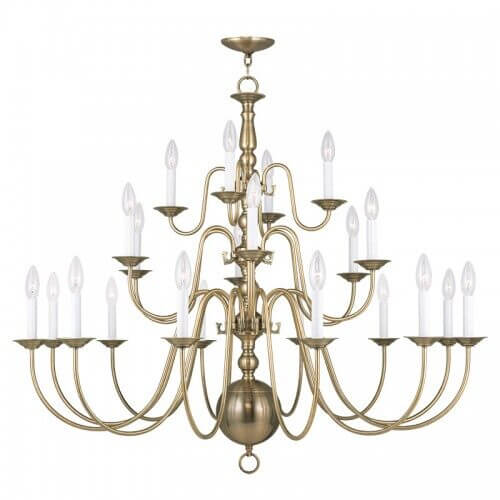 LIVEX LIGHTING 5015-01 Williamsburgh Dinette Chandelier Halifax