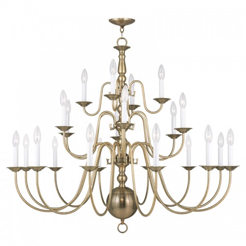 LIVEX LIGHTING 5015-01 Williamsburgh Dinette Chandelier Halifax