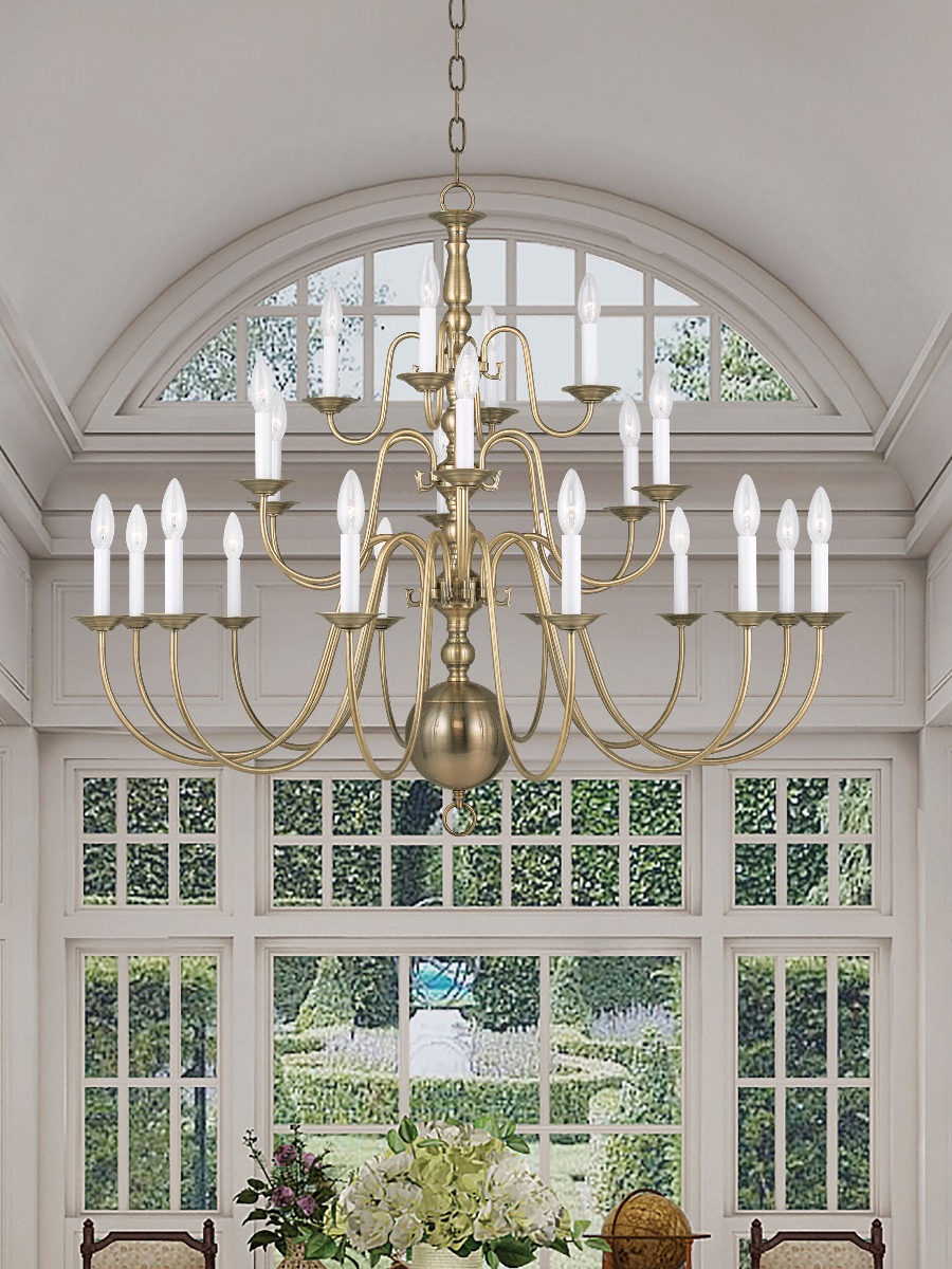 LIVEX LIGHTING 5015-01 Williamsburgh Dinette Chandelier Halifax