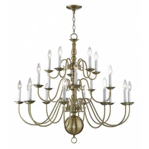 LIVEX LIGHTING 5019-01 Williamsburgh Chandelier Halifax