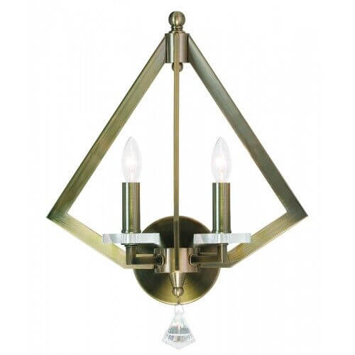 LIVEX LIGHTING 50662-01 Diamond Wall Sconce Fredericton