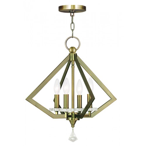 LIVEX LIGHTING 50664-01 Diamond Dinette Chandelier Winnipeg