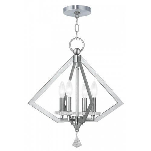LIVEX LIGHTING 50664-91 Diamond Dinette Chandelier Montreal