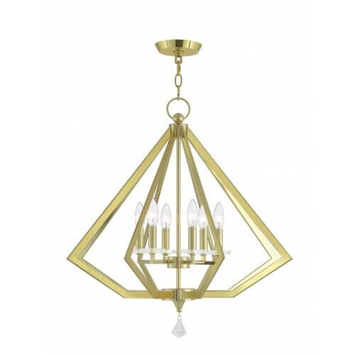 LIVEX LIGHTING 50666-02 Diamond Chandelier Montreal