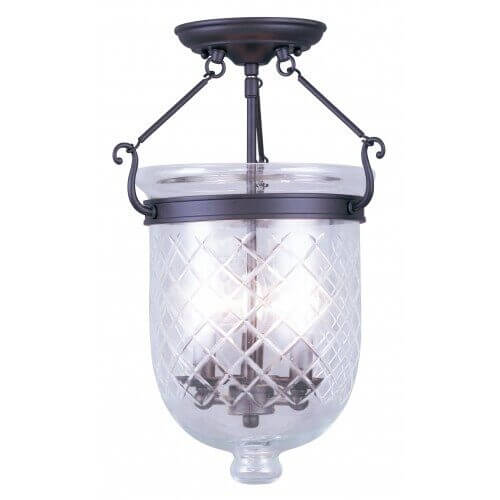 LIVEX LIGHTING 5072-07 Jefferson Ceiling Mount Fredericton