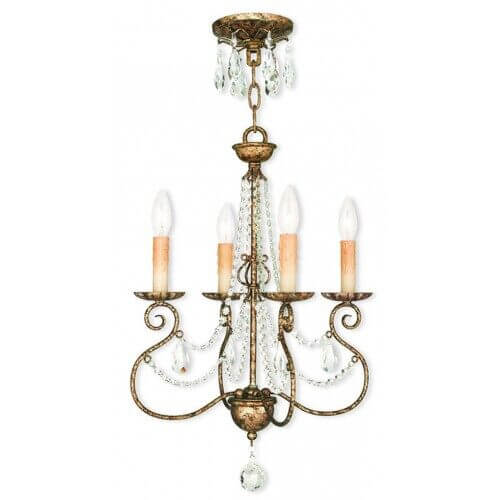 LIVEX LIGHTING 51904-36 Isabella Mini Chandelier Montreal