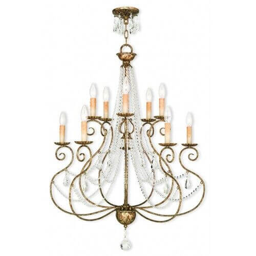 LIVEX LIGHTING 51909-36 Isabella Foyer or Grand Chandelier Halifax