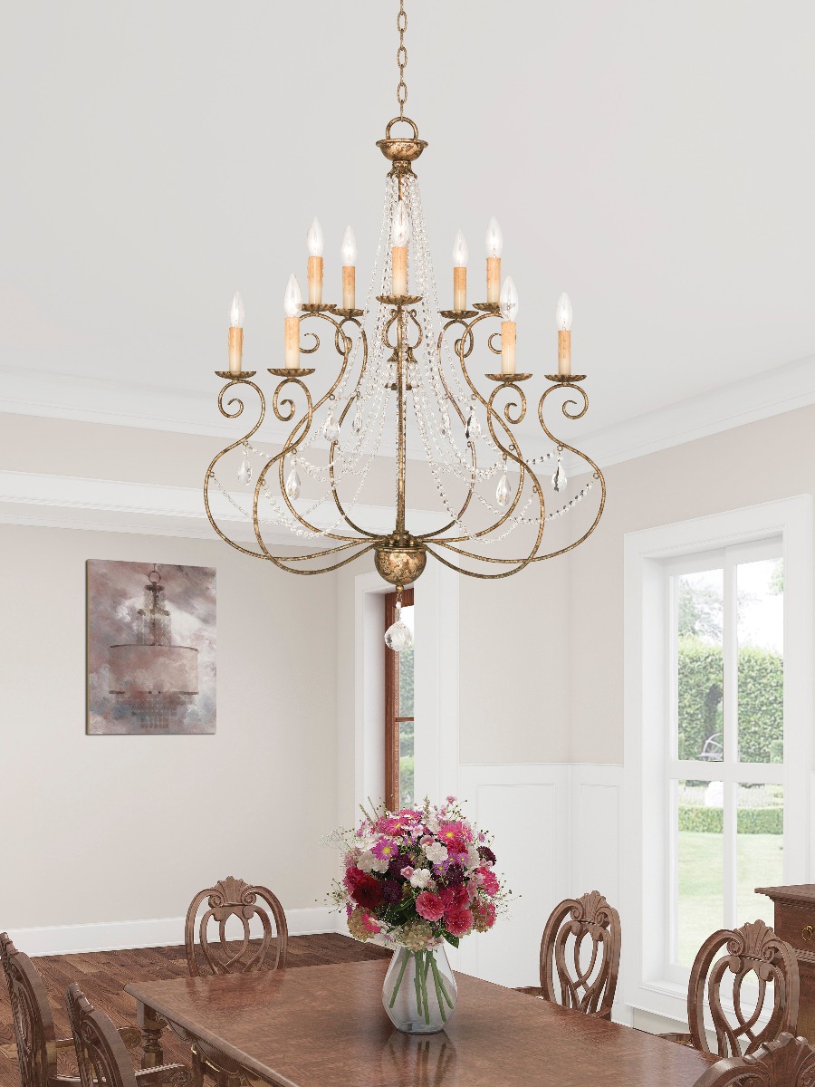 LIVEX LIGHTING 51909-36 Isabella Foyer or Grand Chandelier Halifax