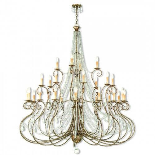 LIVEX LIGHTING 51920-36 Isabella Foyer or Grand Chandelier Montreal