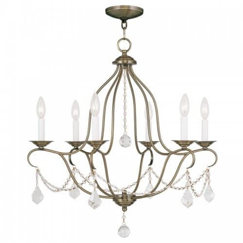 LIVEX LIGHTING 6426-01 Chesterfield Dinette Chandelier Montreal