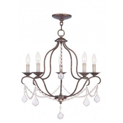 LIVEX LIGHTING 6435-71 Chesterfield Dinette Chandelier Montreal