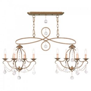 LIVEX LIGHTING 6437-48 Chesterfield Linear Chandelier Montreal