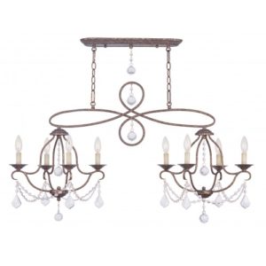 LIVEX LIGHTING 6437-71 Chesterfield Linear Chandelier Vancouver