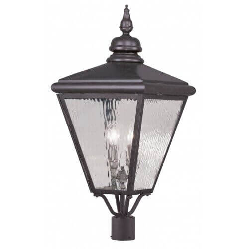 LIVEX LIGHTING 20394-07 Cambridge Post Top Lantern Quebec City
