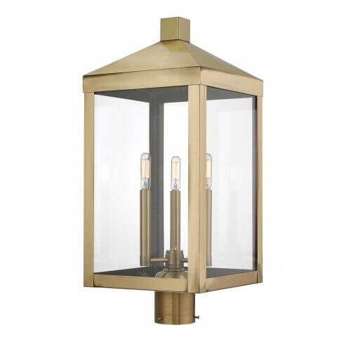 LIVEX LIGHTING 20586-01 Nyack post top lantern Quebec City