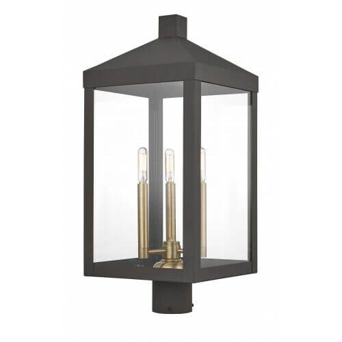 LIVEX LIGHTING 20586-07 Nyack Post Top Lantern Fredericton