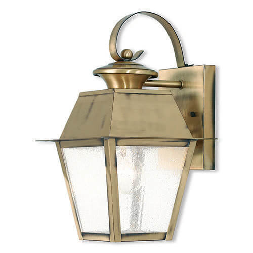 LIVEX LIGHTING 2162-01 Mansfield outdoor wall lantern Vancouver