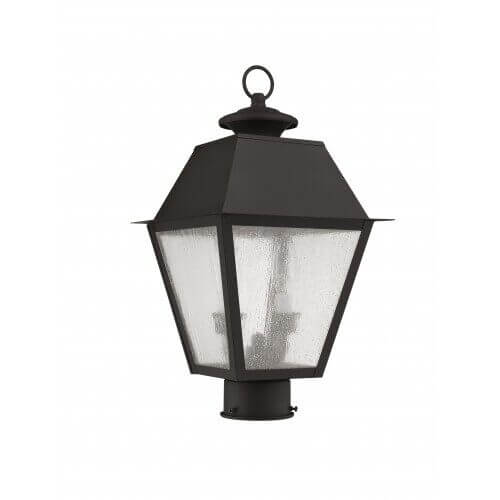 LIVEX LIGHTING 2166-07 Mansfield Outdoor Post Head Montreal