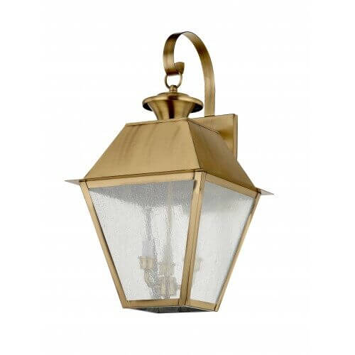 LIVEX LIGHTING 2168-01 Mansfield outdoor wall lantern Edmonton