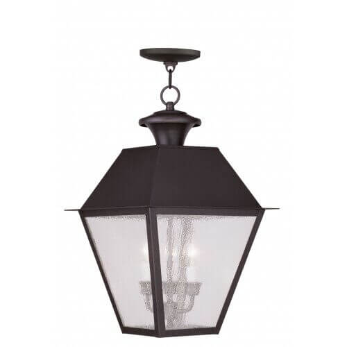 LIVEX LIGHTING 2170-07 Mansfield Outdoor Pendant Lantern Calgary