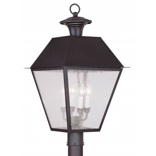 LIVEX LIGHTING 2173-07 Mansfield Outdoor Post Head Mississauga