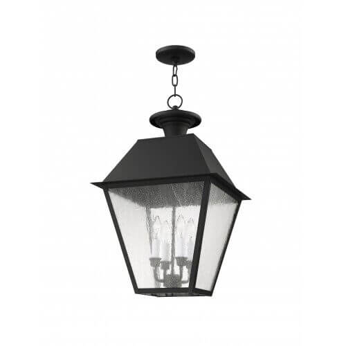 LIVEX LIGHTING 2174-04 Mansfield Outdoor Pendant Lantern Montreal