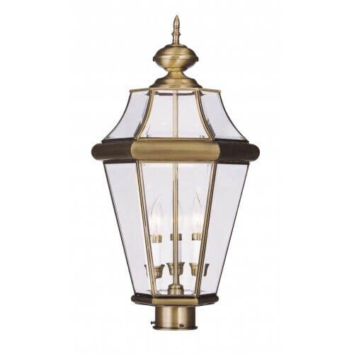 LIVEX LIGHTING 2364-01 Georgetown Outdoor Post Head Calgary