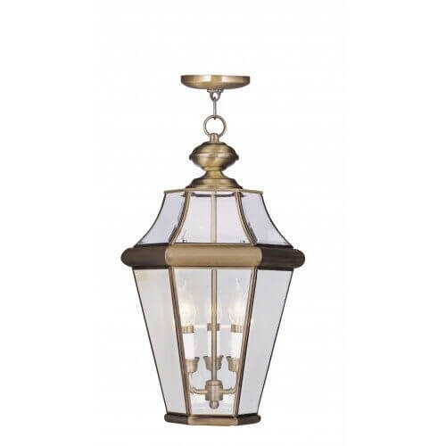 LIVEX LIGHTING 2365-01 Georgetown Outdoor Pendant Lantern Winnipeg