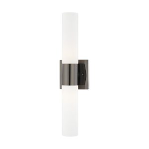 Livex Lighting 10102-46 Aero Wall Sconce bathroom Black Chrome
